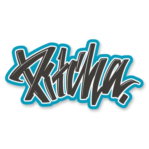 nálepka Pitcha LOGO black/emerald