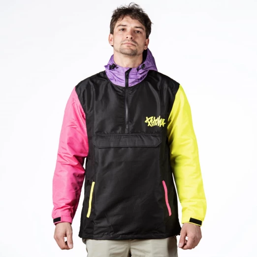 bunda Pitcha Niceday windbraker black/neon
