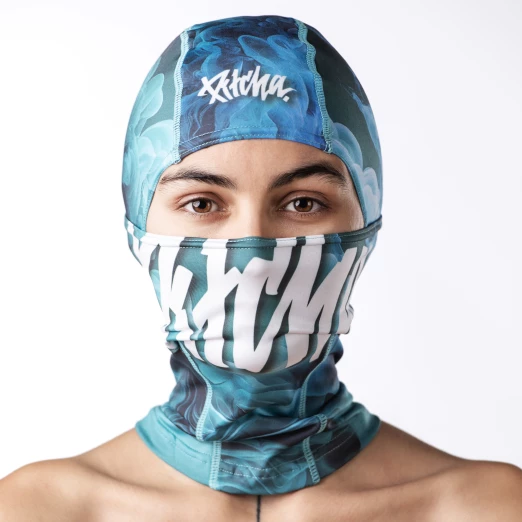 kukla Pitcha NINJA balaclava blue/aquarel
