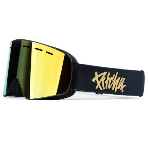 lyžařské brýle Pitcha XC3 black gold / gold mirrored
