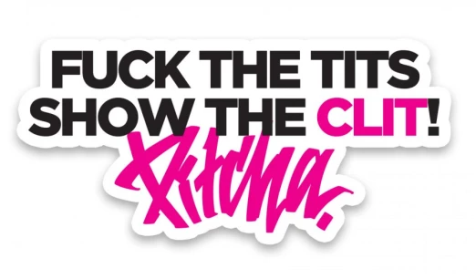 nálepka Pitcha FUCKTITS white
