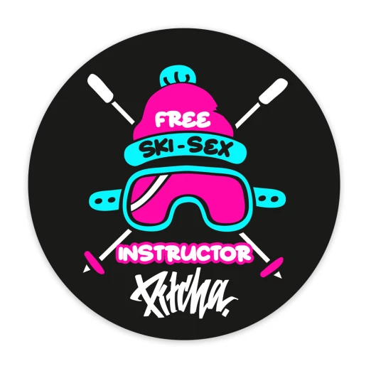 nálepka Pitcha INSTRUCTOR  black/neon