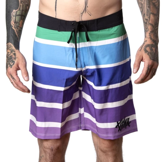 plavky Pitcha STRIPER blue/purple