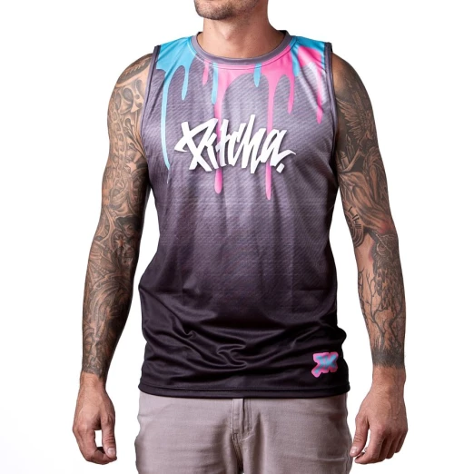 tílko Pitcha NICE DAY neon/black