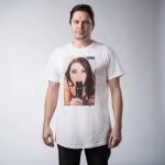 triko Pitcha MICROPHONE limited tee white
