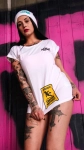 dámské triko Pitcha CAUTION tee white