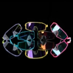 sluneční brýle Pitcha THUNDER pink/ice blue mirrored