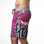 plavky Pitcha LICKER boardshort pink/grey