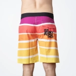 plavky Pitcha STRIPER boardshort red/yellow