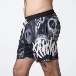 koupací šortky Pitcha SKULL boardshort black