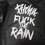 pláštěnka Pitcha FUCK THE RAIN black