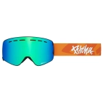 lyžařské brýle Pitcha XC3 duo emerald-orange / full revo green