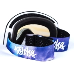 lyžařské brýle Pitcha XC3 aquarel purple / clear blue mirror
