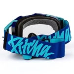 brýle Pitcha FURIOUS navy/turquoise - blue mirrored