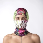kukla Pitcha NINJA balaclava neon/skull