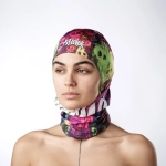kukla Pitcha NINJA balaclava neon/skull