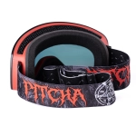lyžařské brýle Pitcha XC3 satanist / full revo red