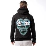 mikina Pitcha GORILLA black/turquiose