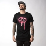 triko Pitcha SPRAY limited tee black/pink