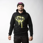 mikina Pitcha SPRAY hoodie black/neon