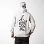mikina Pitcha NICE DAY hoodie heather grey