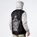 bunda Pitcha Niceday windbraker jacket black/grey