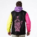 bunda Pitcha Niceday windbraker jacket black/neon