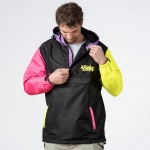 bunda Pitcha Niceday windbraker jacket black/neon