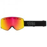 lyžařské brýle Pitcha XC3 ultra black / full revo red