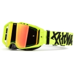 brýle Pitcha FURIOUS fluo/black - red mirrored