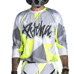 Dres Pitcha FASTER MX grey/fluo
