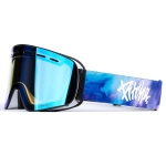 lyžařské brýle Pitcha XC3 aquarel purple / clear blue mirror