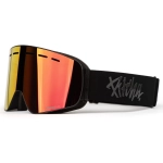 lyžařské brýle Pitcha XC3 ultra black / full revo red