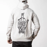 mikina Pitcha NICE DAY hoodie heather grey