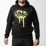 mikina Pitcha SPRAY hoodie black/neon