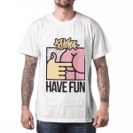 triko Pitcha HAVE FUN white