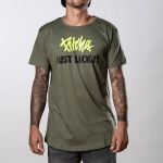 triko Pitcha LICK IT tee army green
