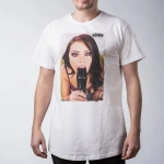 triko Pitcha MICROPHONE limited tee white